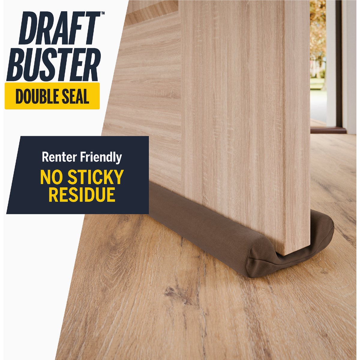 M-D Building Products 36 In. Brown Foam & Fabric Draft Buster Double Seal for Doors & Windows Image 4