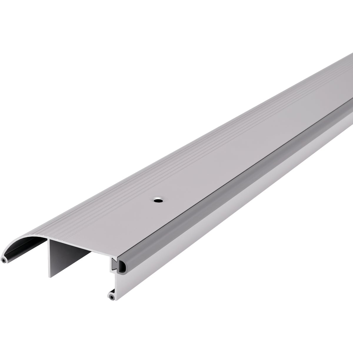 M-D Building Products 3-3/8 In. x 1 In. x 36 In. Silver Aluminum and Vinyl High-Profile Outswing Door Threshold