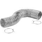 Lambro 4 In. x 8 Ft. Clothes Dryer Transition Foil Flex Duct Kit Image 1