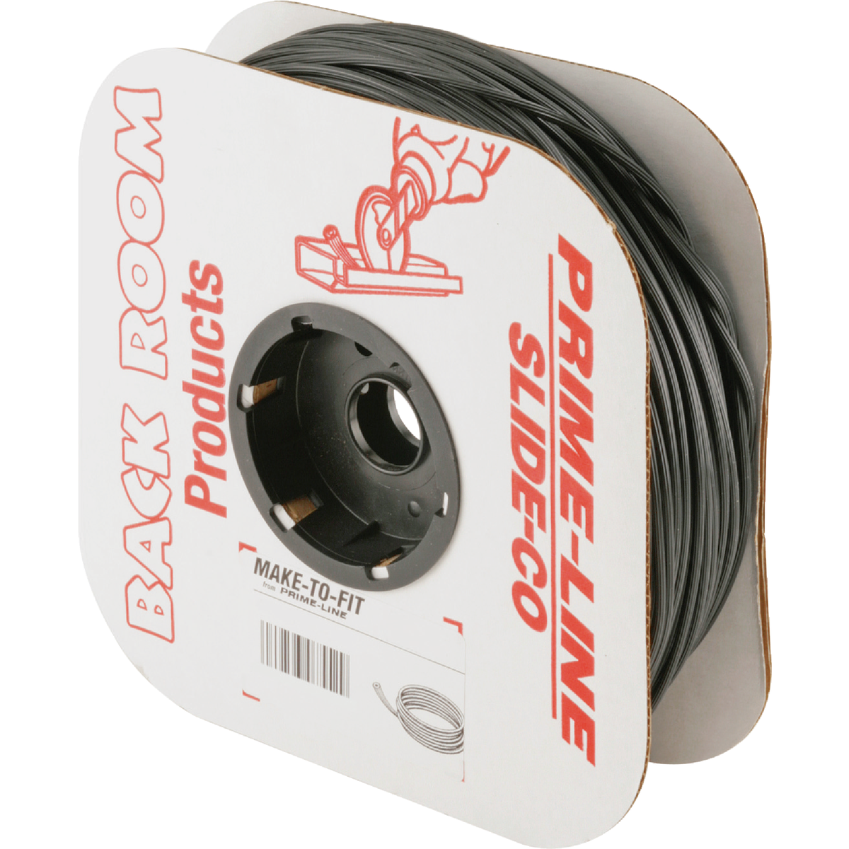 Prime-Line 0.250 In. Dia. x 250 Ft. L. Black Vinyl Screen Retainer Spline Image 1