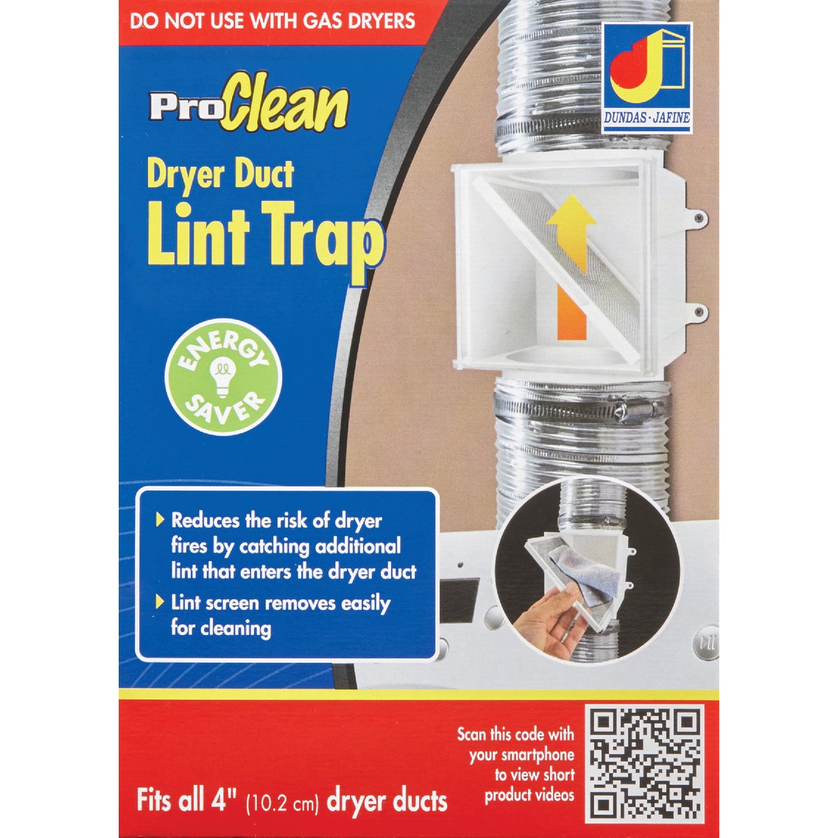 ProClean Plastic Dryer Duct Lint Trap Image 4