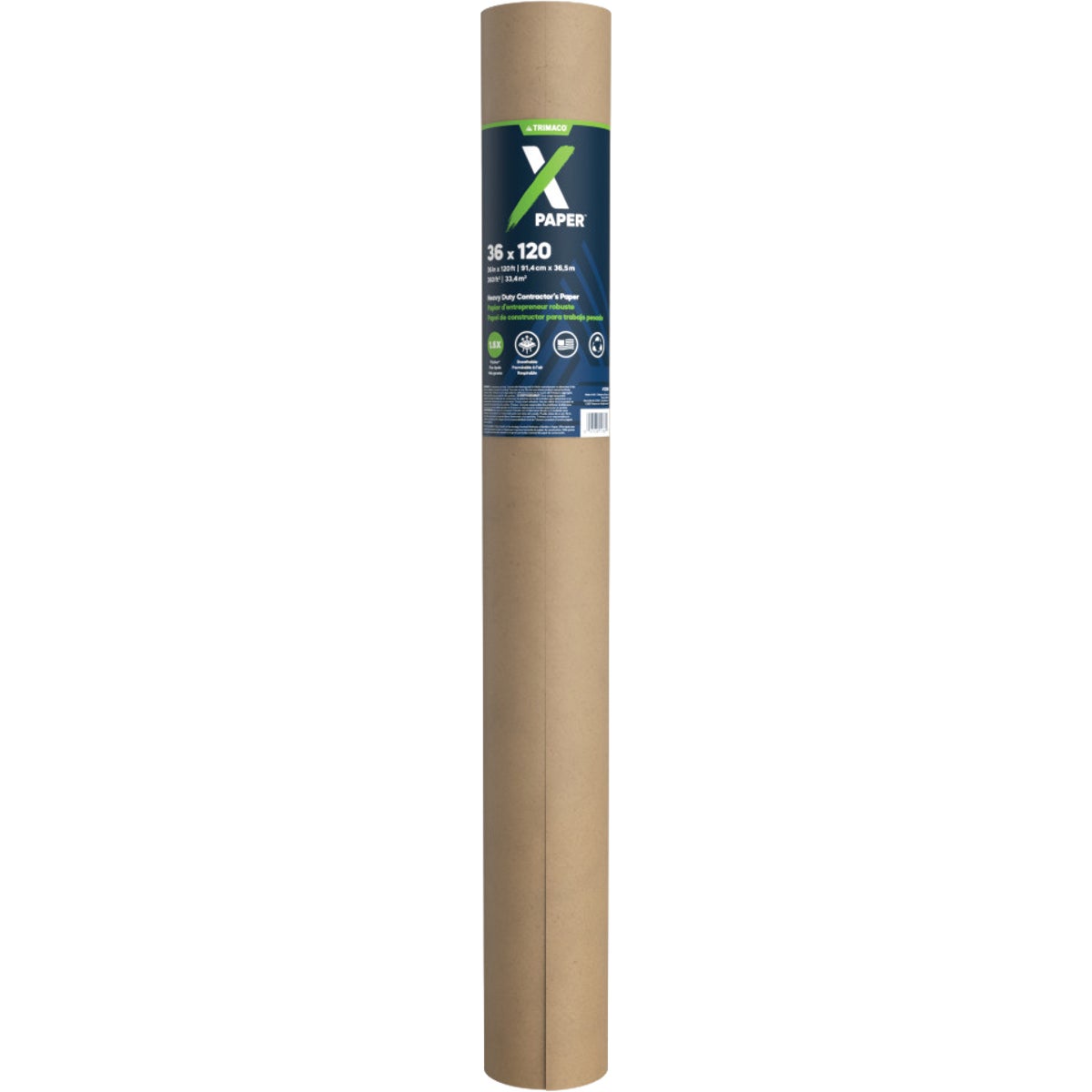 Trimaco X-Paper 36 In. x 120 Ft. Heavy Duty Contractors Paper Floor Protector