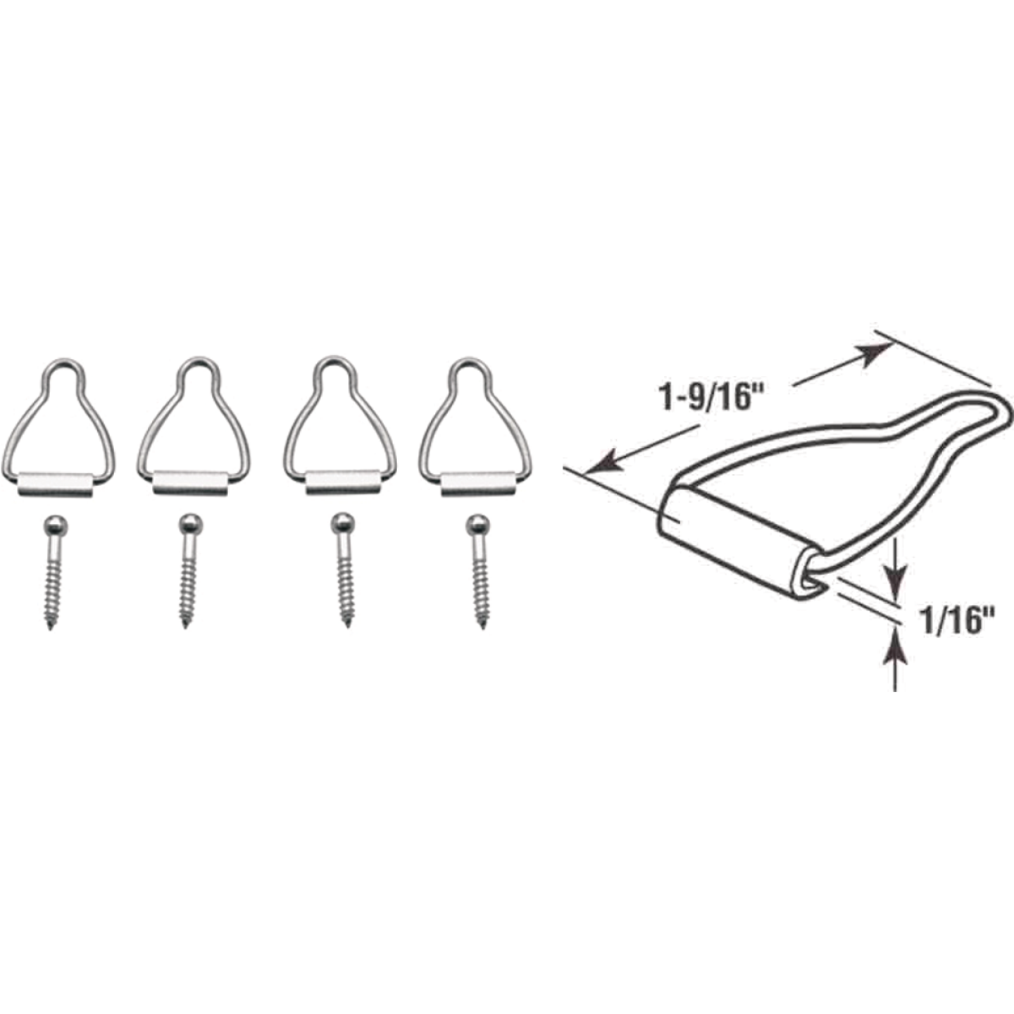 Prime-Line Spline Channel Bail Latch (4-Pack) Image 1