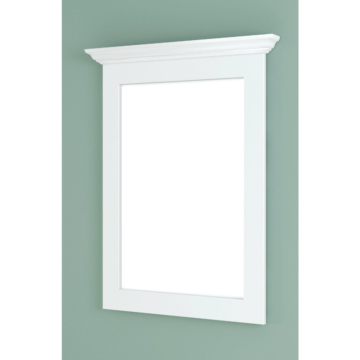 CraftMark Shaker Retreat White 30 In. W x 36 In. H Vanity Mirror Image 2