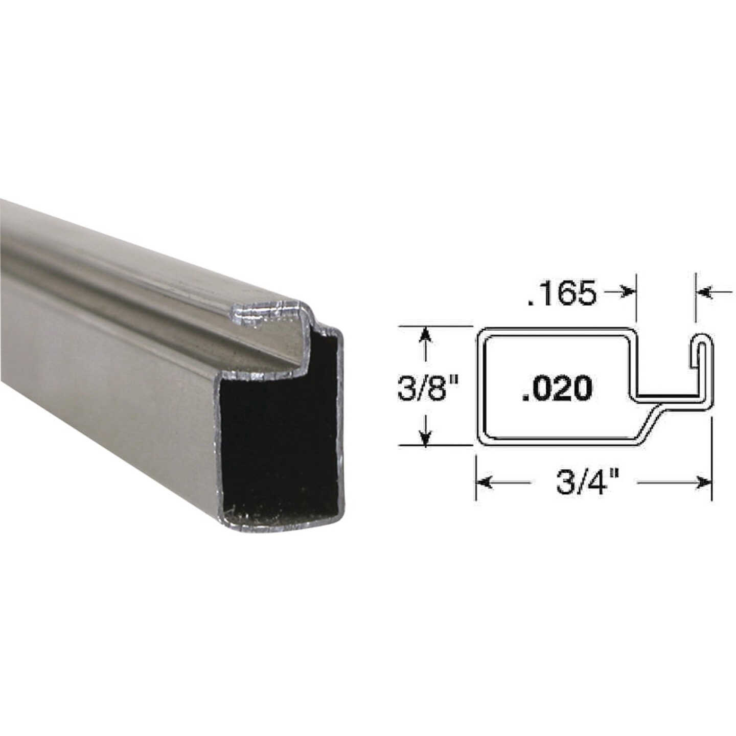 Prime-Line Make-2-Fit 3/4 x 3/8 x 94 Mill Aluminum Screen Frame Image 1