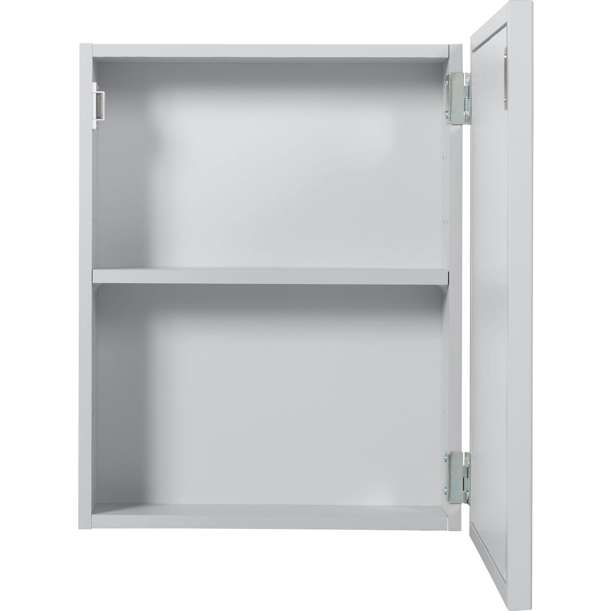 Zenna Home Gray 15 In. W x 19.4 In. H x 4.4 In. D Single Mirror Surface Mount Framed Medicine Cabinet Image 5