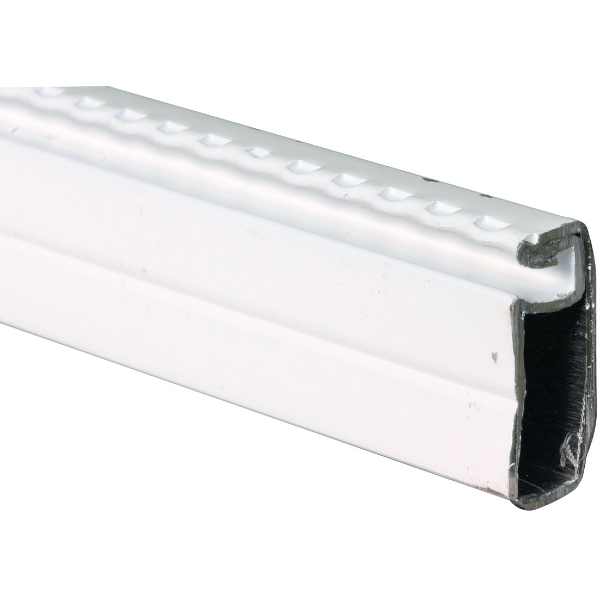 Prime-Line Make-2-Fit 3/4 x 1/4 x 94 White Aluminum Screen Frame Image 2