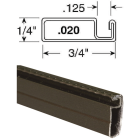 Prime-Line Make-2-Fit 3/4 x 1/4 x 94 Bronze Aluminum Screen Frame Image 1