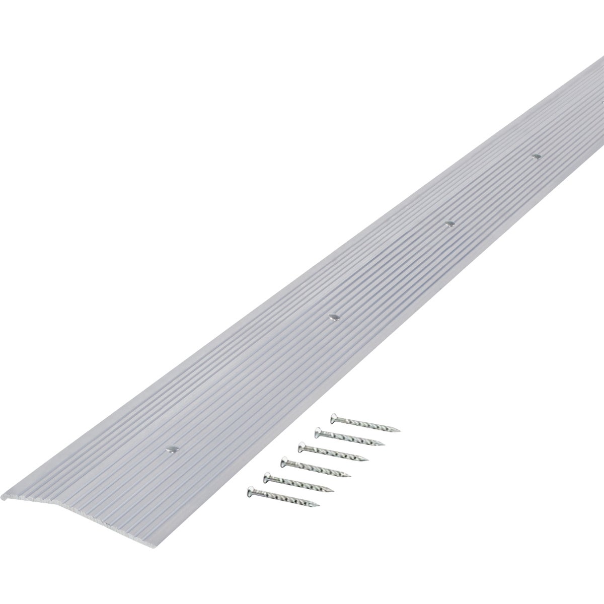 M-D Building Products 2 In. X 36 In. Silver Aluminum Carpet Trim with Screw Nails Image 6