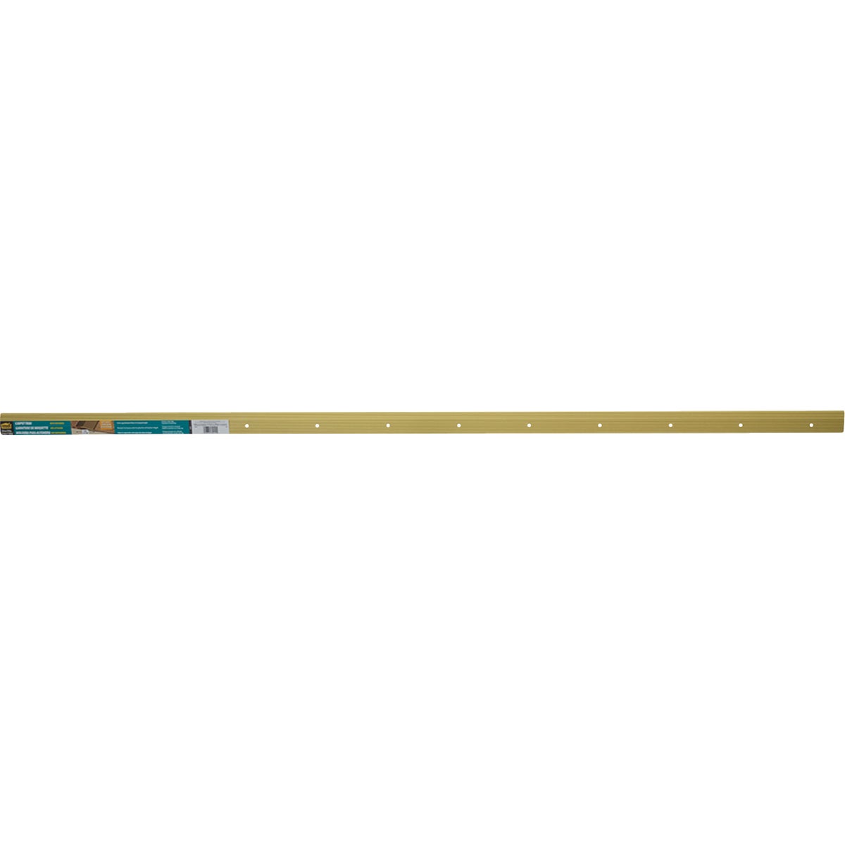 M-D Building Products 2 In. X 72 In. Satin Brass Aluminum Carpet Trim with Screw Nails Image 4