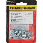 Prime-Line 5/16 In. Mill Swivel Die-cast Screen Clips With Screws (12 Count) Image 2