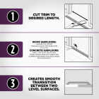 M-D Building Products 1-1/4 In. x 72 In. Silver Aluminum Seam Binder with Screw Nails Image 5