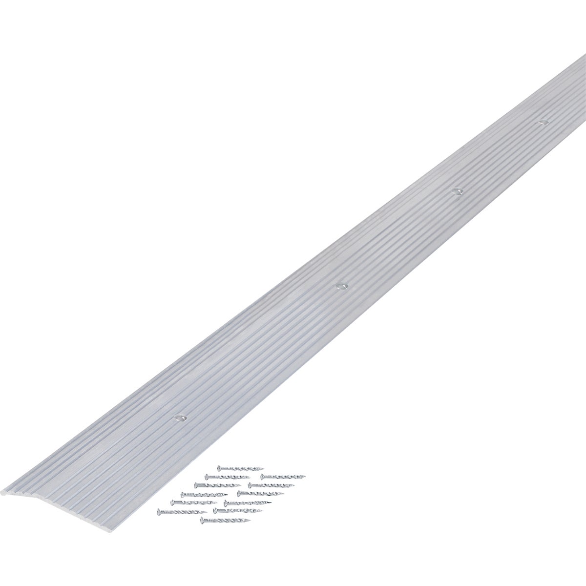 M-D Building Products 1-3/8 In. X 72 In. Silver Aluminum Carpet Trim with Screw Nails Image 6