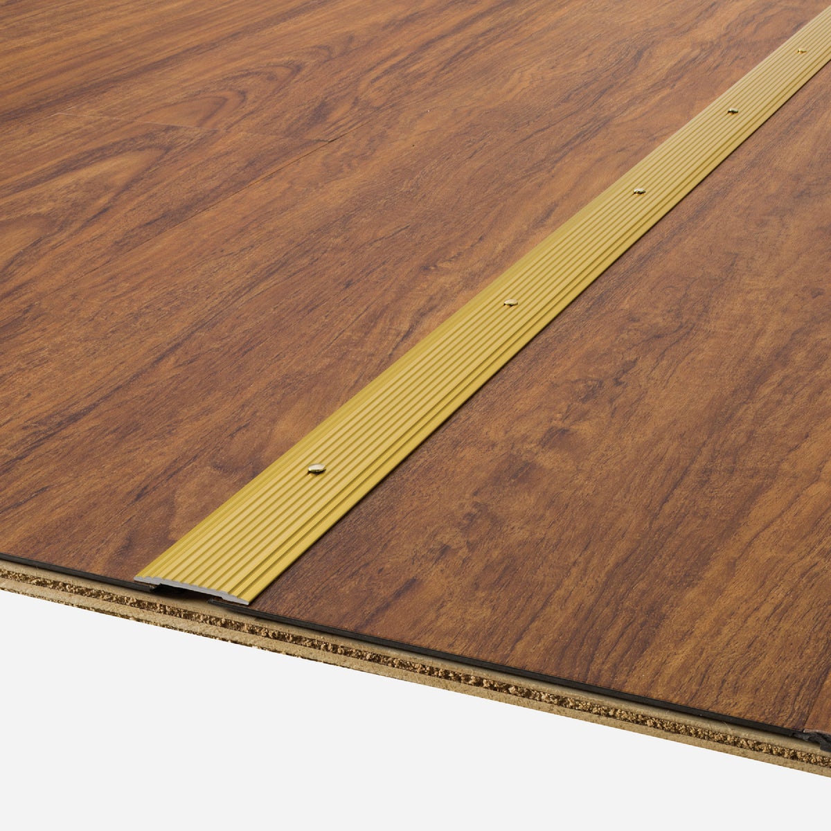M-D Building Products 1-1/4 In. x 72 In. Satin Brass Aluminum Seam Binder with Screw Nails Image 4