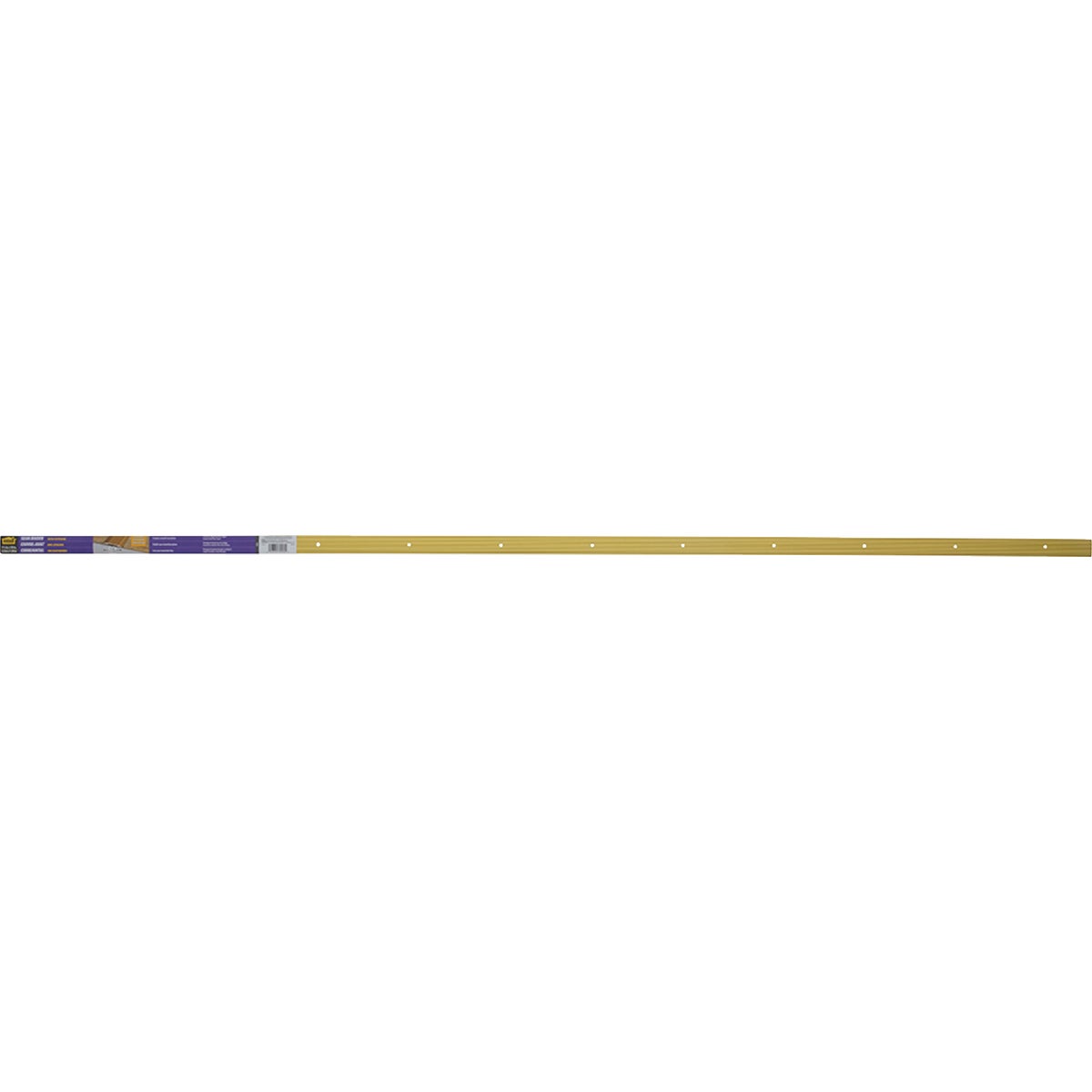 M-D Building Products 1-1/4 In. x 72 In. Satin Brass Aluminum Seam Binder with Screw Nails