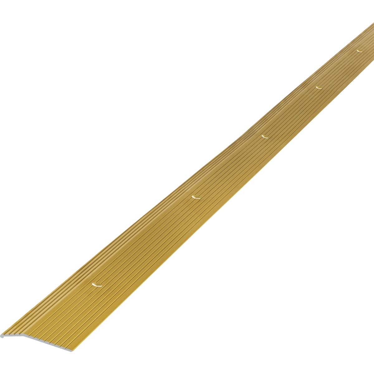 M-D Building Products 7/8 In. X 36 In. Satin Brass Aluminum Carpet Trim with Screw Nails