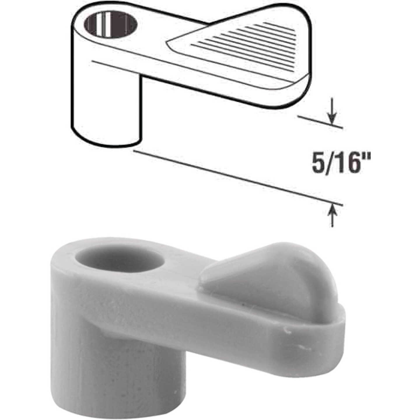 Prime-Line 5/16 In. Gray Swivel Plastic Screen Clips with Screws (12 Count) Image 1