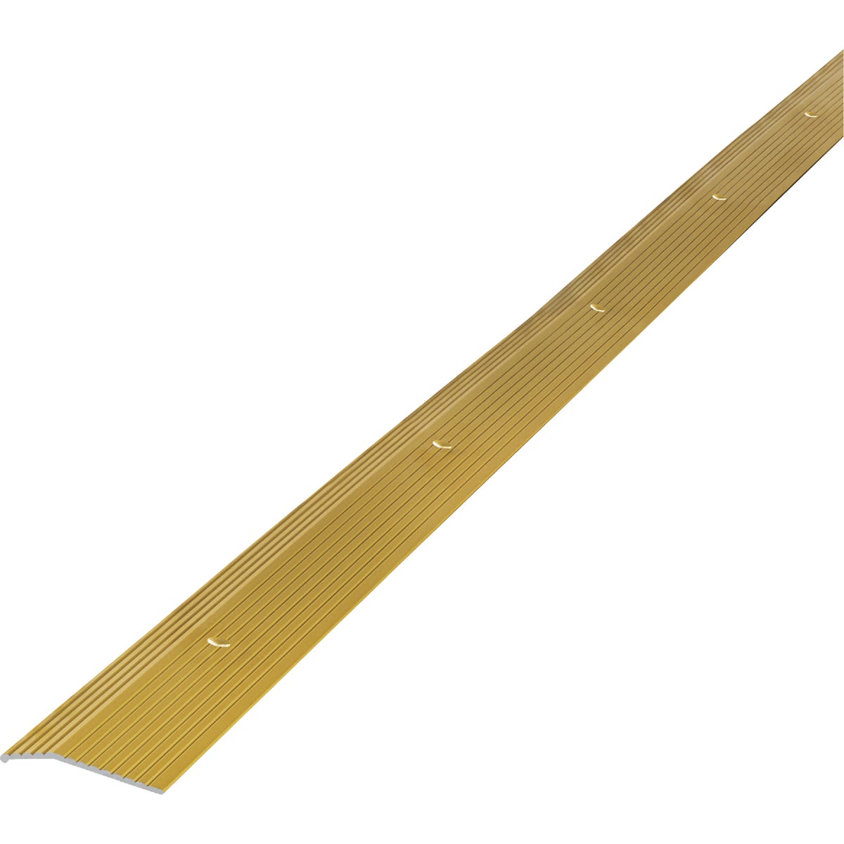 M-D Building Products 7/8 In. X 72 In. Satin Brass Aluminum Carpet Trim with Screw Nails