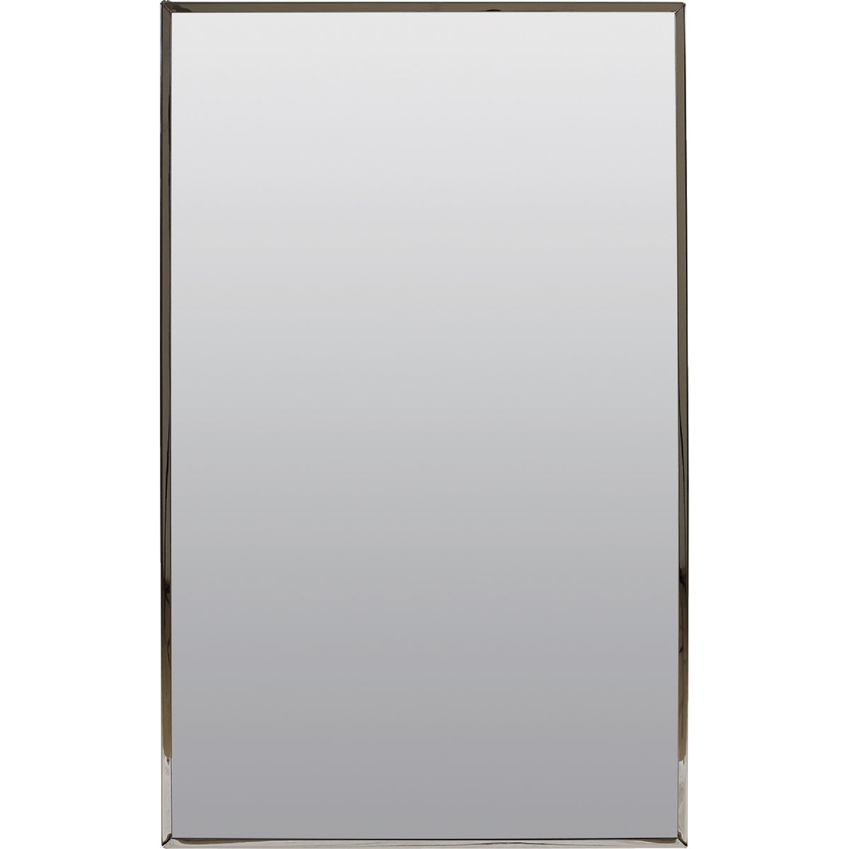Zenith Stainless Steel 16.13 in W x 26.13 in H x 4.5 in D Single Mirror Surface/Recess Mount Medicine Cabinet