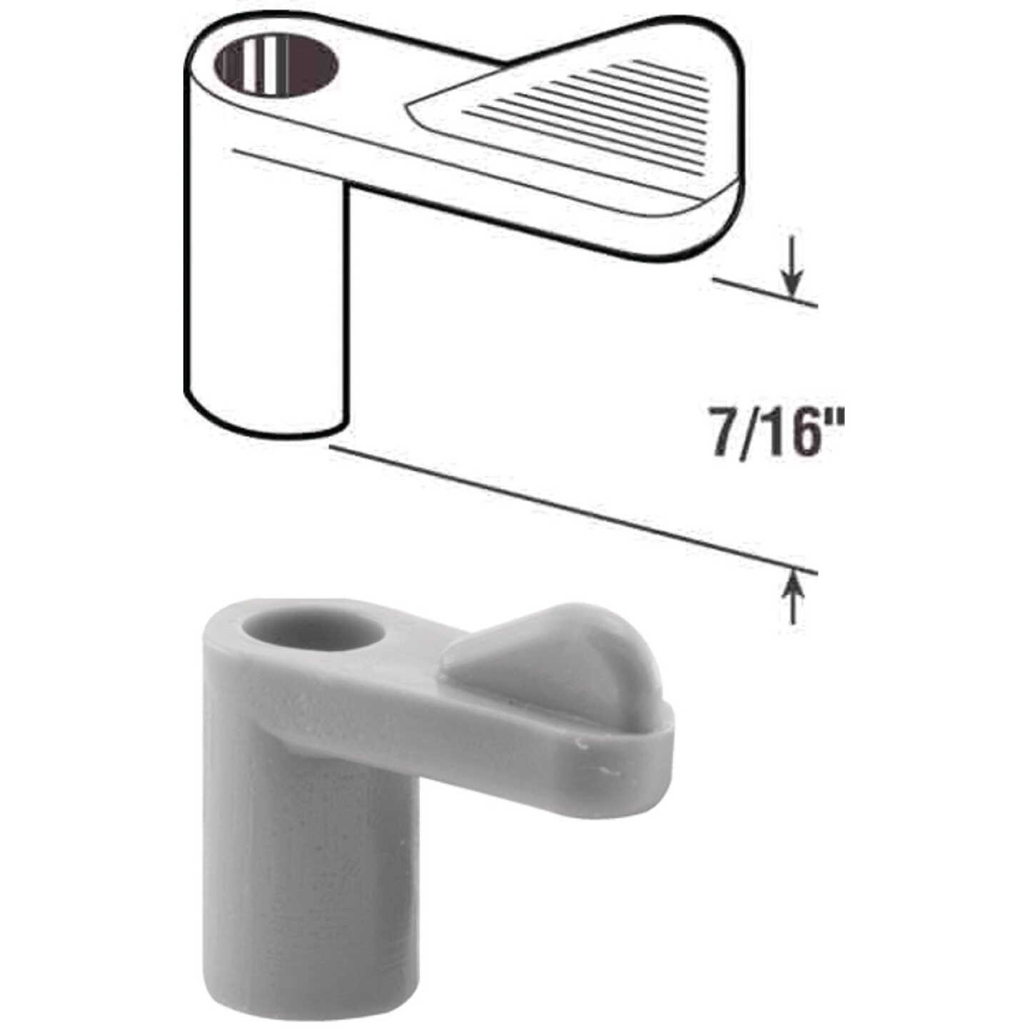 Prime-Line 7/16 In. Gray Swivel Plastic Screen Clips with Screws (12 Count) Image 1