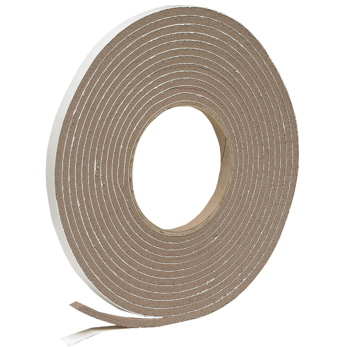 Frost King 3/8 In. W x 3/16 In. T x 17 Ft. L Brown Vinyl Foam Weatherstrip Tape