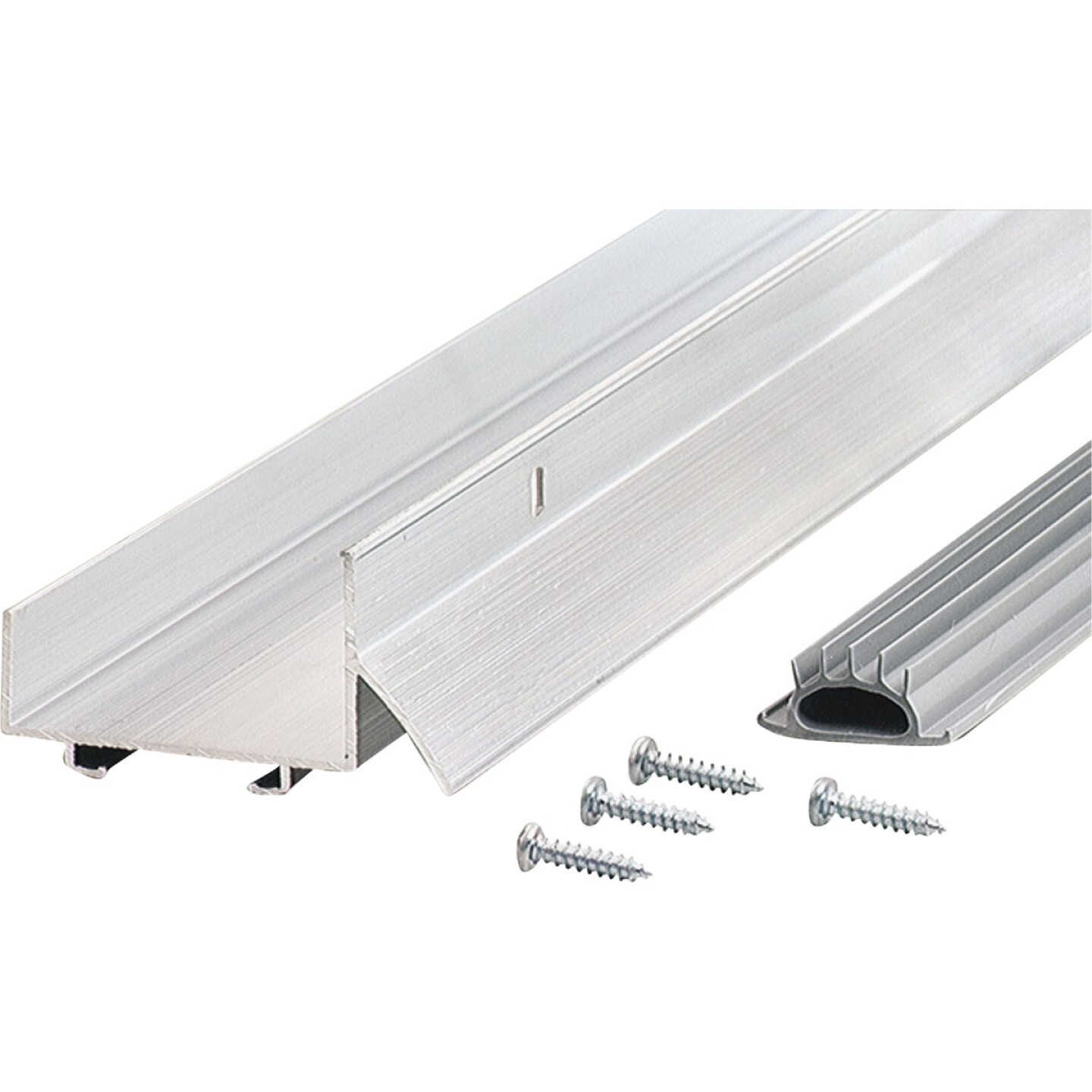 M-D Building Products Ultra 2.25 In. W. x 1.375 In. H. x 36 In. L. Aluminum Silver Door Bottom Image 2