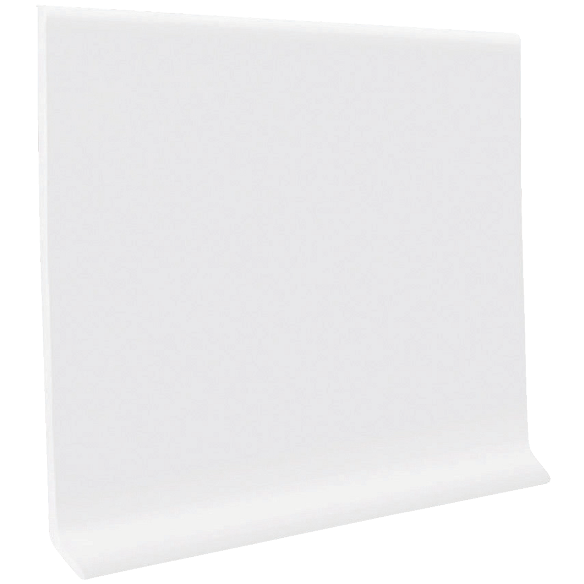 Roppe 4 In. x 4 Ft. Snow White Vinyl Dryback Wall Cove Base Image 1