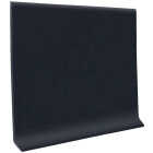 Roppe 4 In. x 4 Ft. Black Vinyl Dryback Wall Cove Base Image 1