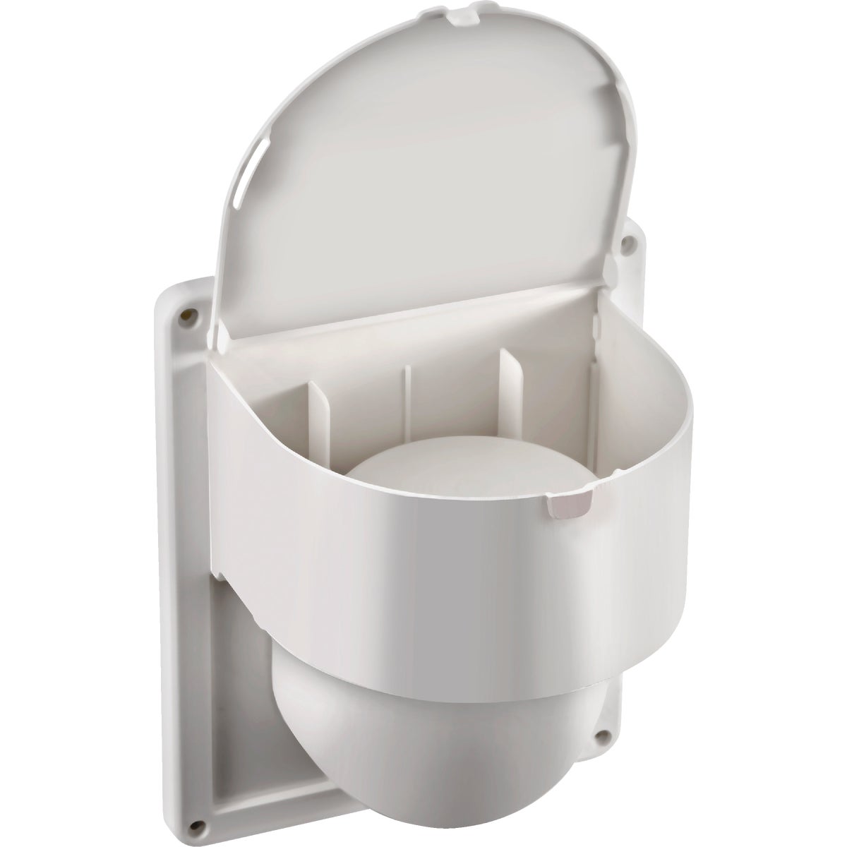 Lambro 4 In. Exhaust Wall Dryer Vent with Floating Damper Image 2