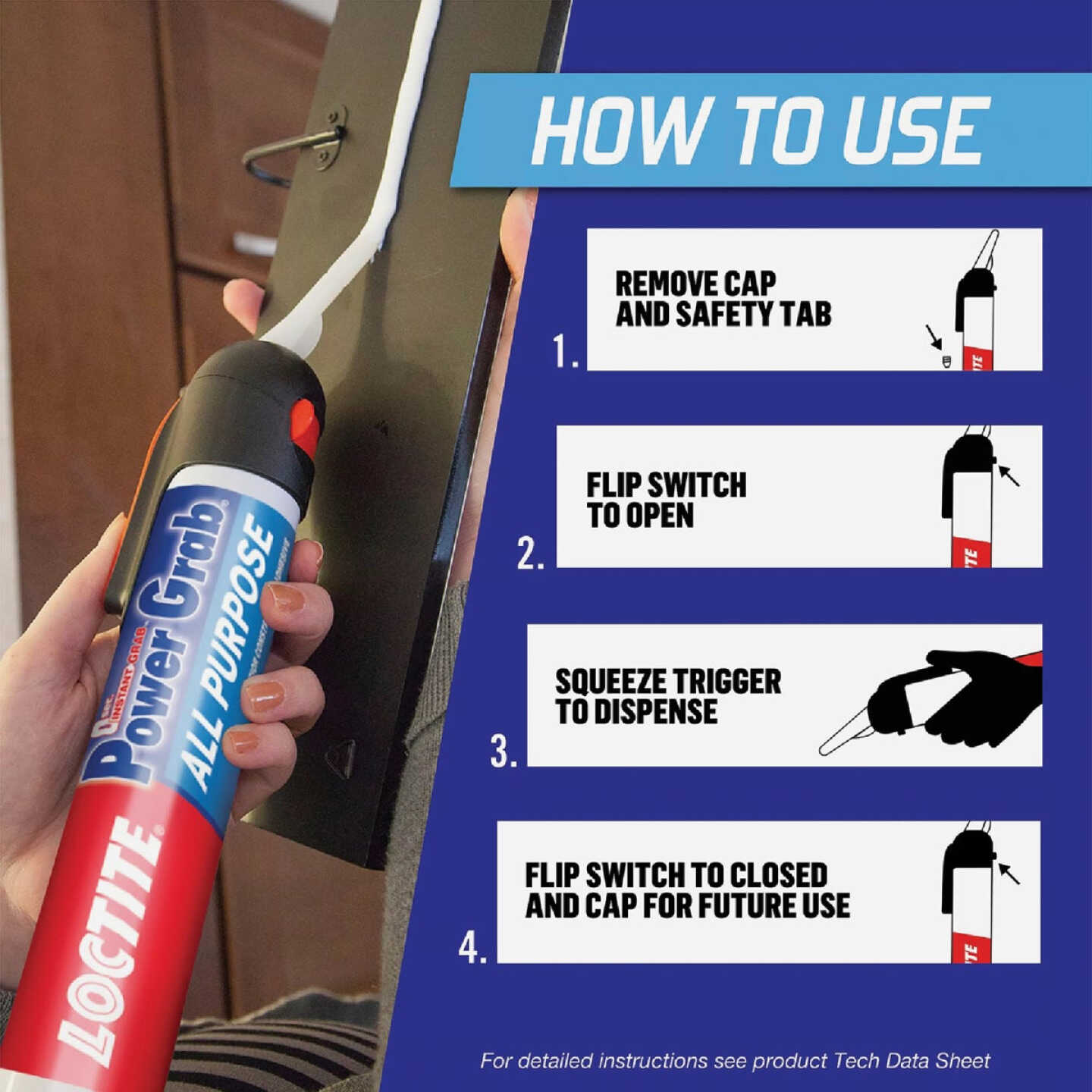 LOCTITE Power Grab Express 7.5 Oz. All-Purpose Construction Adhesive Image 3