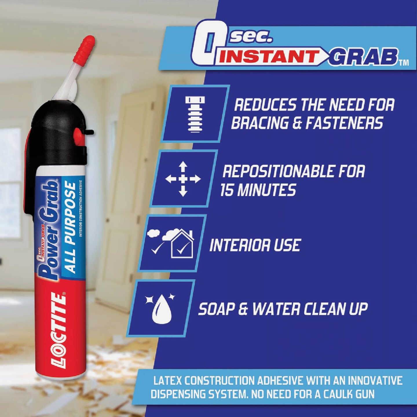 LOCTITE Power Grab Express 7.5 Oz. All-Purpose Construction Adhesive Image 5