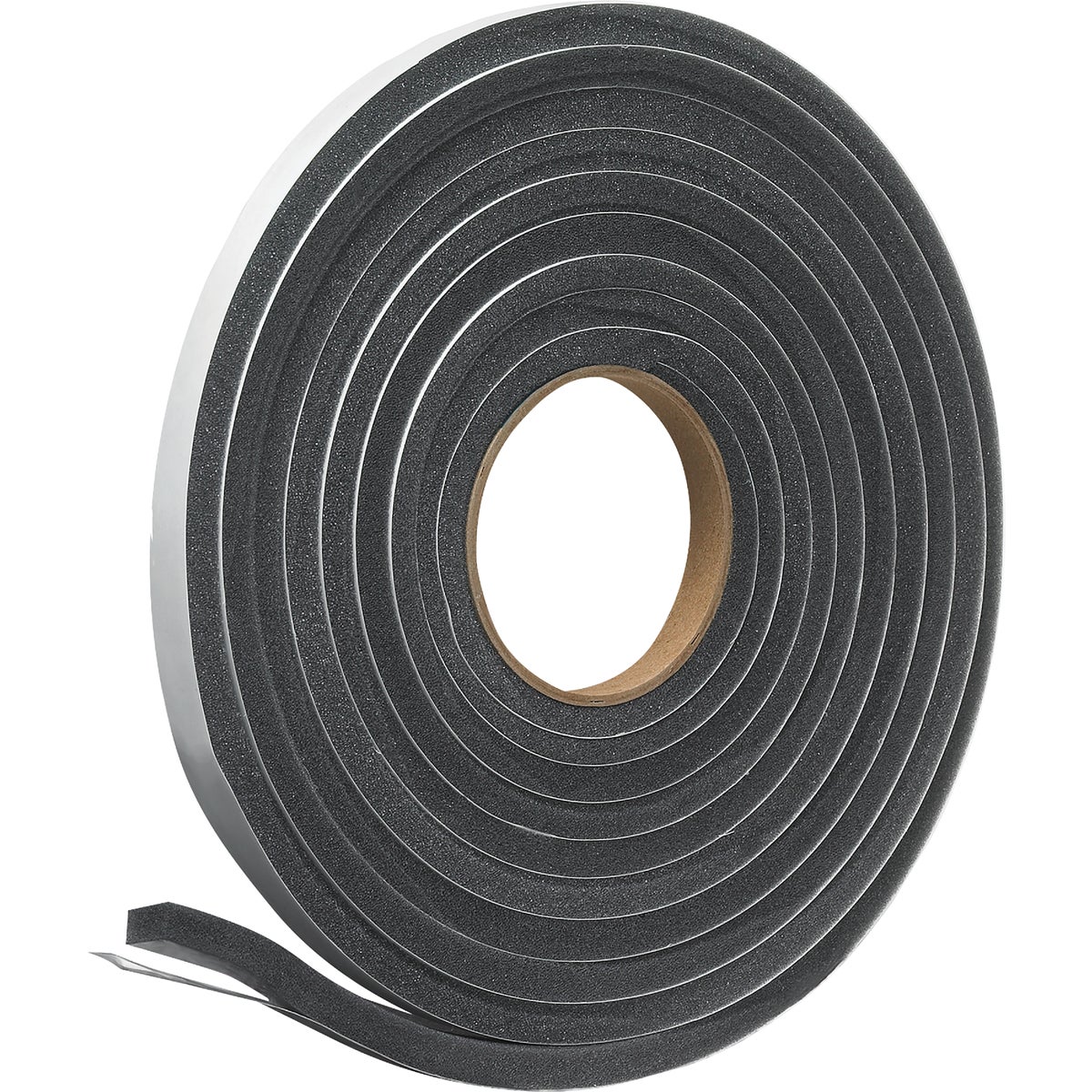 Frost King 1/2 In. Wide x 3/8 In. Thick x 17 Ft. Long Charcoal Poly Foam Weatherstrip Tape Image 4