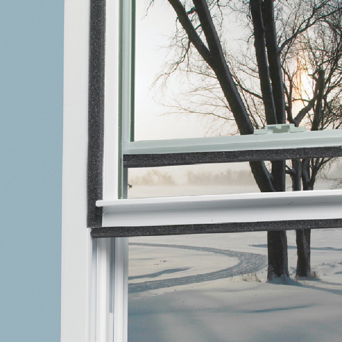 Frost King 1/2 In. Wide x 3/8 In. Thick x 17 Ft. Long Charcoal Poly Foam Weatherstrip Tape Image 2