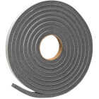 Frost King 3/4 In. W x 1/2 In. T x 17 Ft. L Charcoal Poly Foam Weatherstrip Tape Image 1