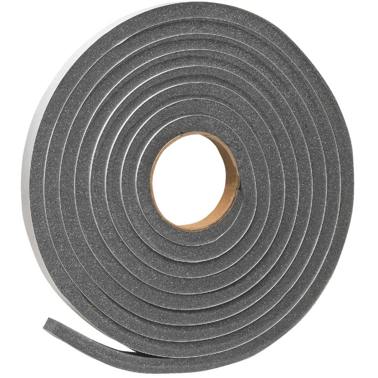 Frost King 3/4 In. W x 1/2 In. T x 17 Ft. L Charcoal Poly Foam Weatherstrip Tape Image 1
