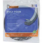Frost King 3/4 In. W x 1/2 In. T x 17 Ft. L Charcoal Poly Foam Weatherstrip Tape Image 2