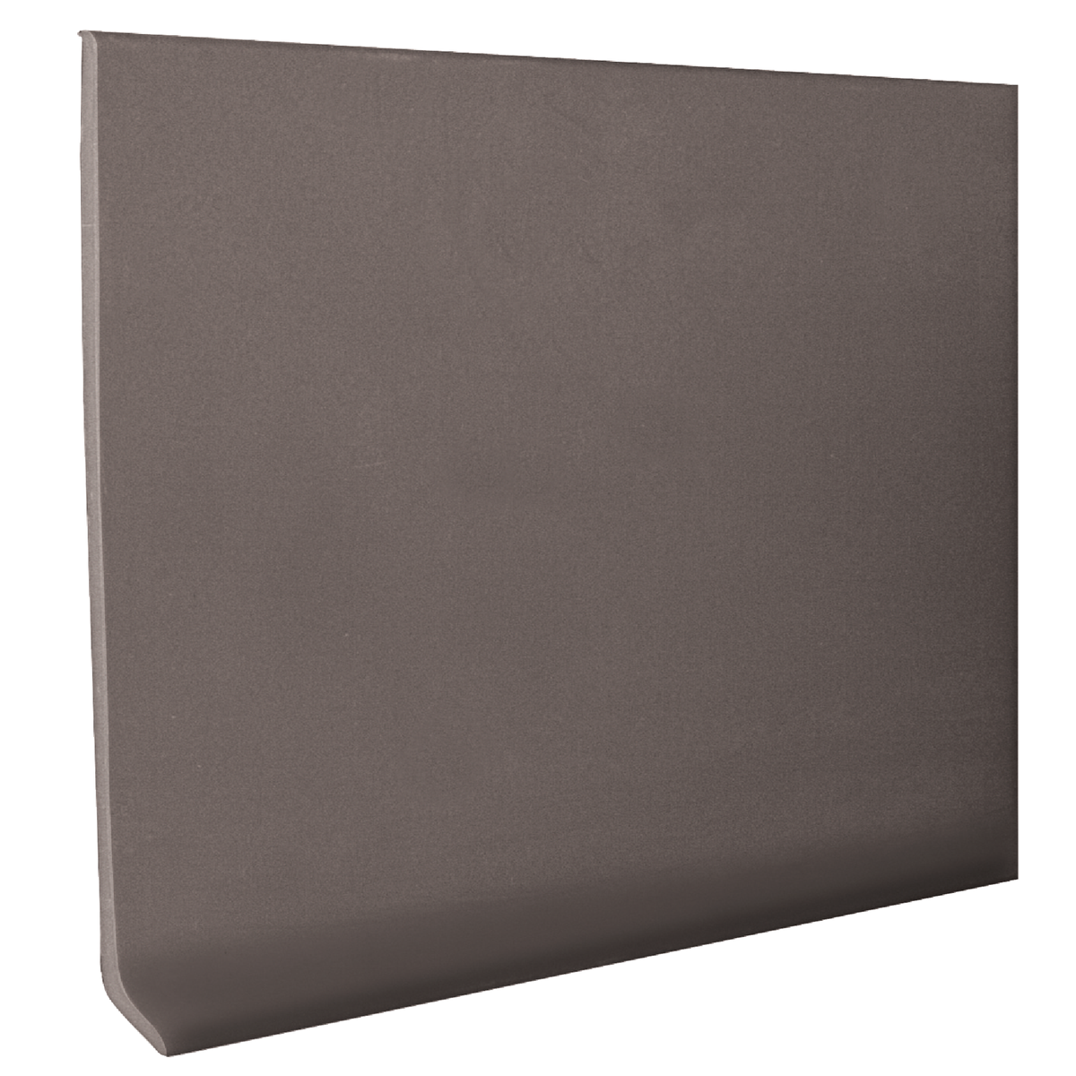 Roppe 2-1/2 In. x 4 Ft. Dark Gray Vinyl Dryback Wall Cove Base Image 1