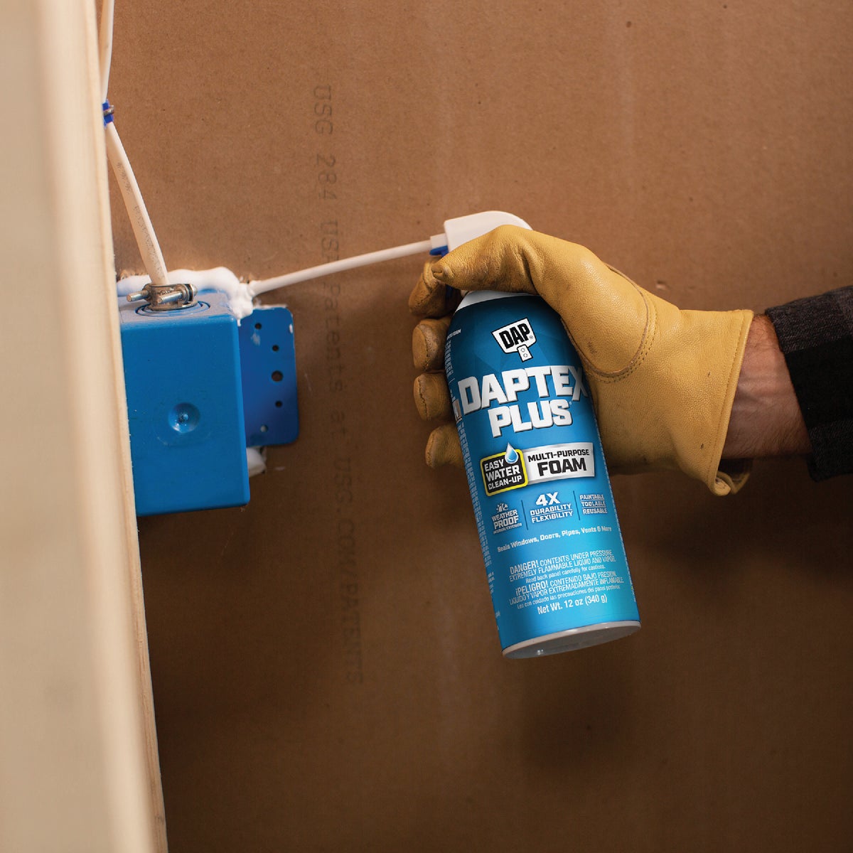 DAPtex Plus12 Oz.  Multi-Purpose Latex Foam Sealant Image 3