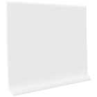 Roppe 4 In. x 20 Ft. Roll Snow White Vinyl Self-Stick Wall Cove Base Image 1