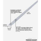 M-D Building Products 3/4 In. x 72 In. Silver Aluminum Seam Binder with Screw Nails Image 2