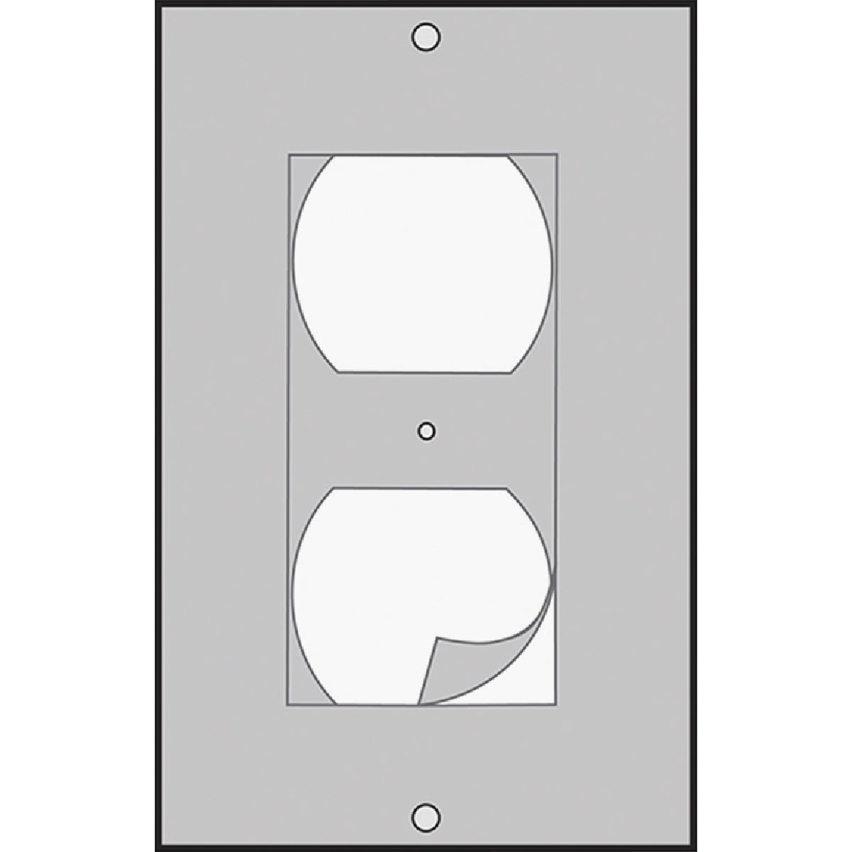 M-D Building Products White Outlet Sealers for Standard & GFCI Outlets, (6-Pack) Image 3