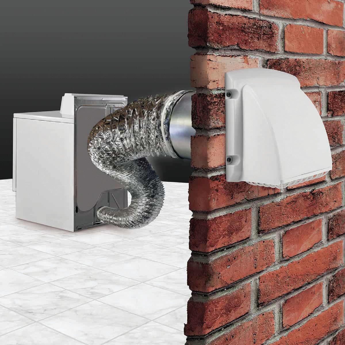 Dundas Jafine White Gas or Electric Dryer Vent Kit (4-Piece) Image 4