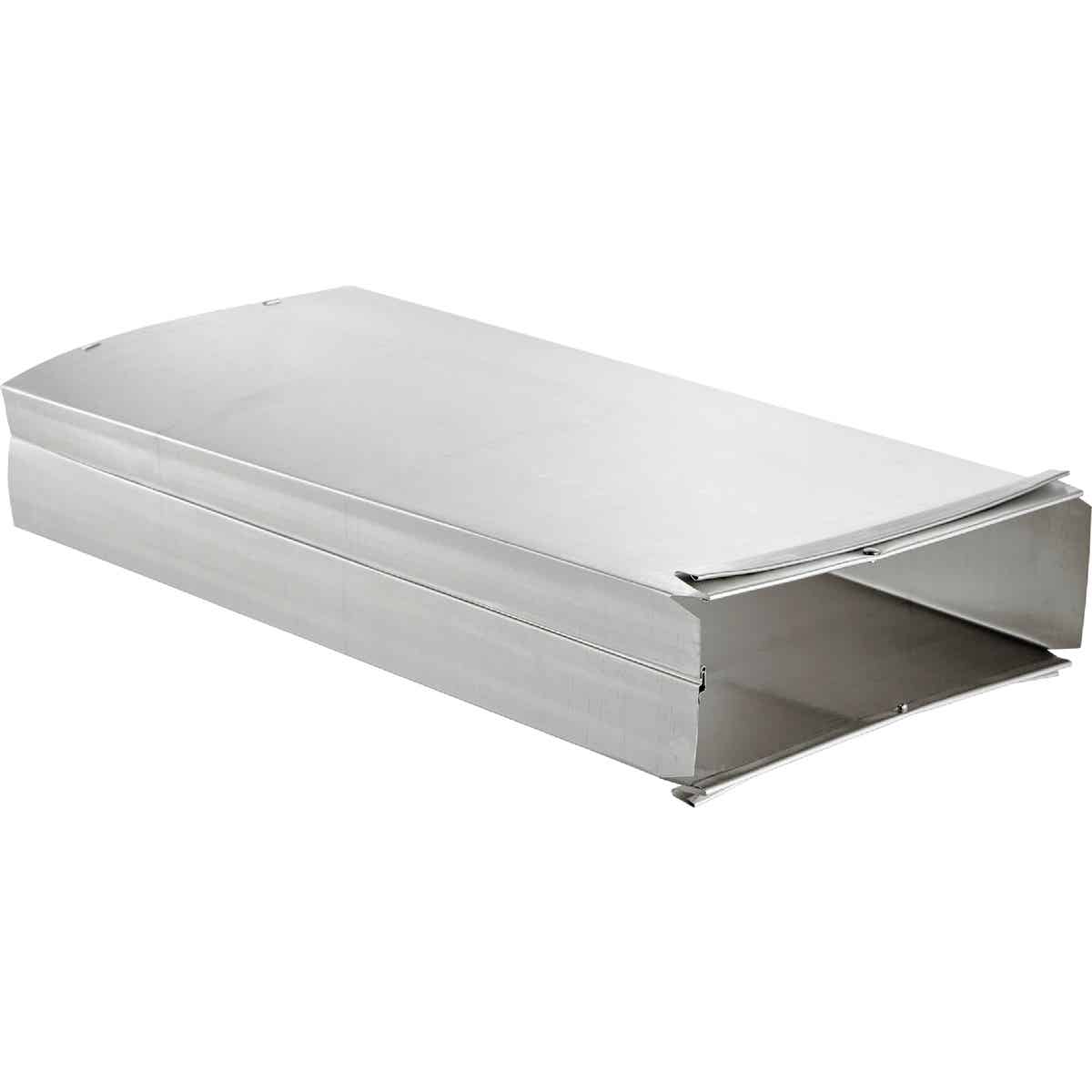Lambro 3-1/4 In. x 10 In. Galvanized Steel Rectangular Wall Stack Duct