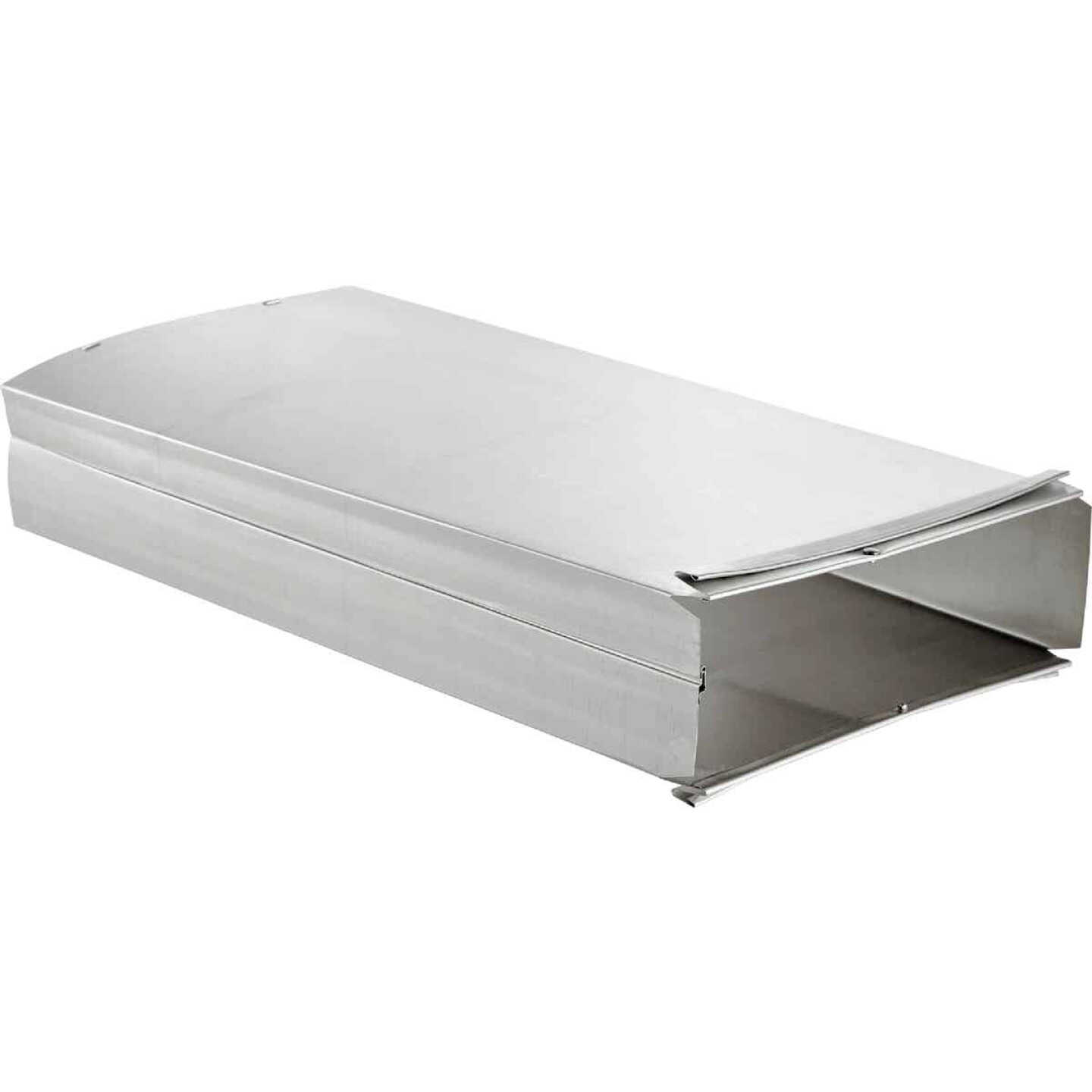 Lambro 3-1/4 In. x 10 In. Galvanized Steel Rectangular Wall Stack Duct Image 1