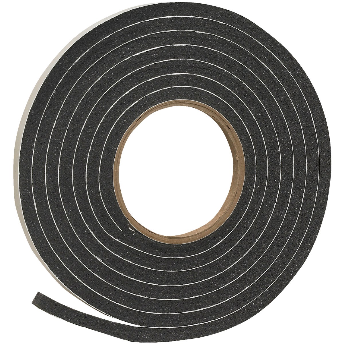 Frost King 3/8 In. W x 5/16 In. T x 10 Ft. L Black Rubber Foam Weatherstrip Tape