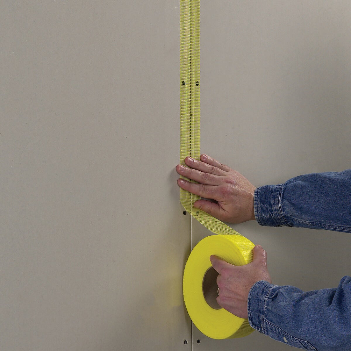 FibaTape 1-7/8 In. x 300 Ft. Yellow Self-Adhesive Joint Drywall Tape Image 2