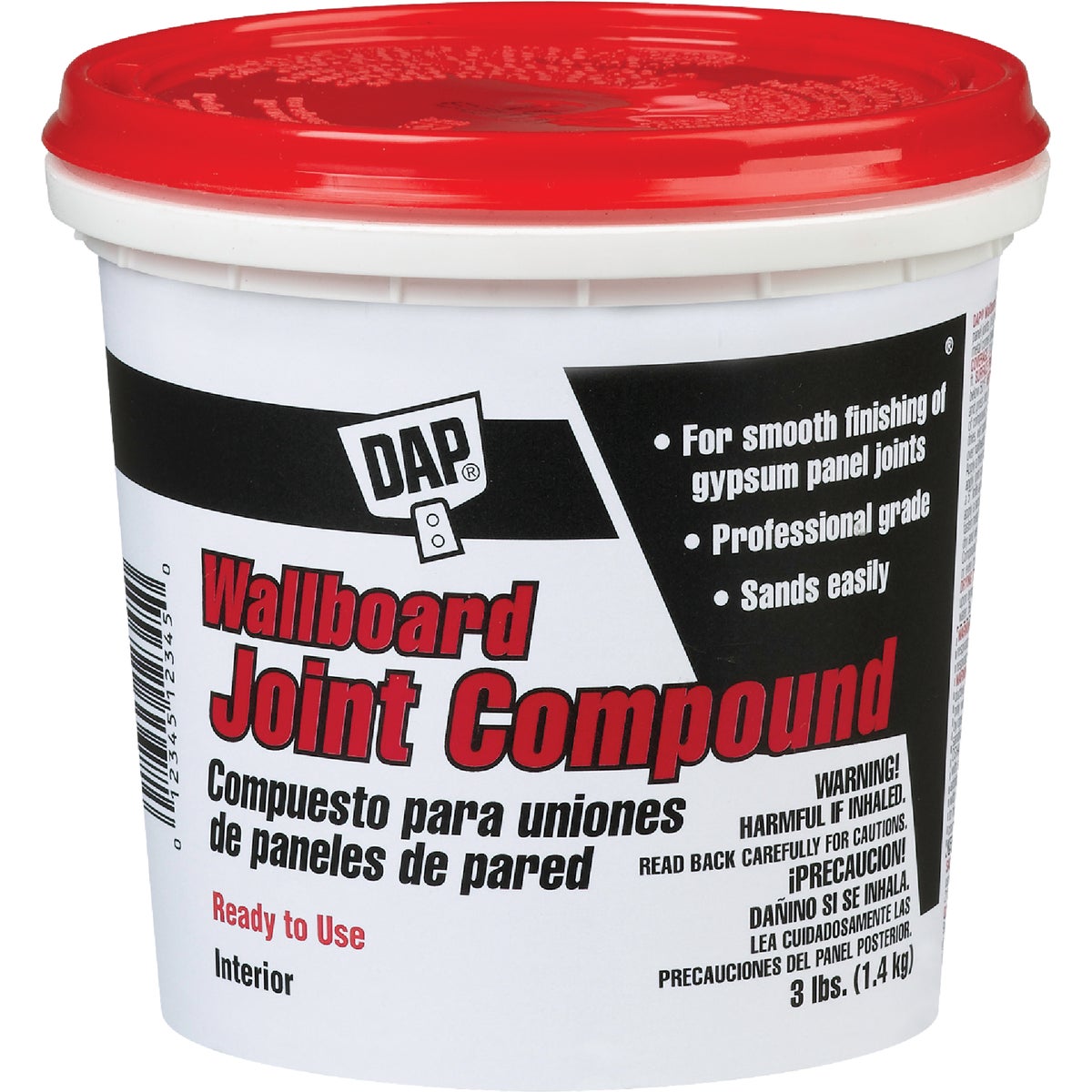 Dap 3 Lb. Pre-Mixed Latex Wallboard Drywall Joint Compound
