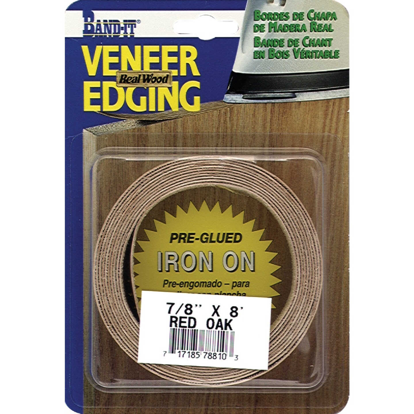 Cloverdale Band-It 3/4 In. x 8 Ft. Red Oak Wood Veneer Edging Image 1