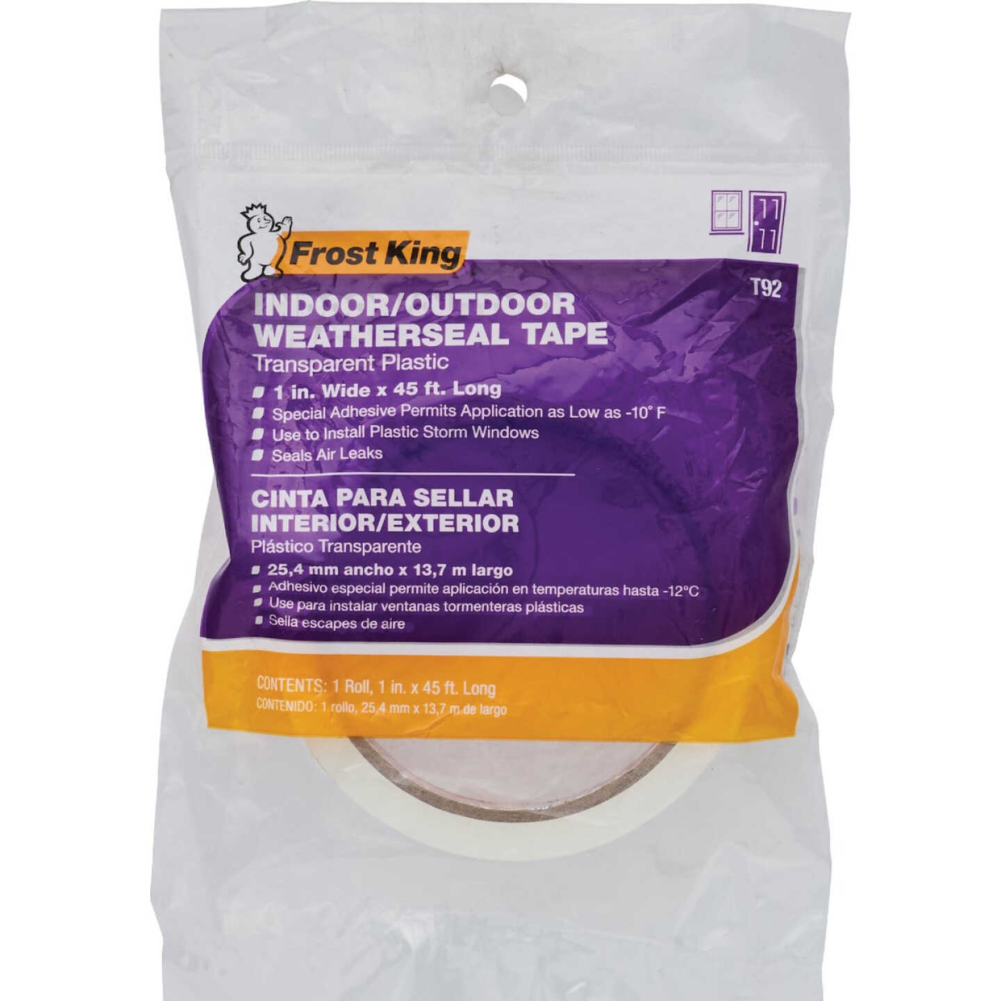 Frost King 1 In. x 45 Ft. Clear Weatherseal Tape Image 2