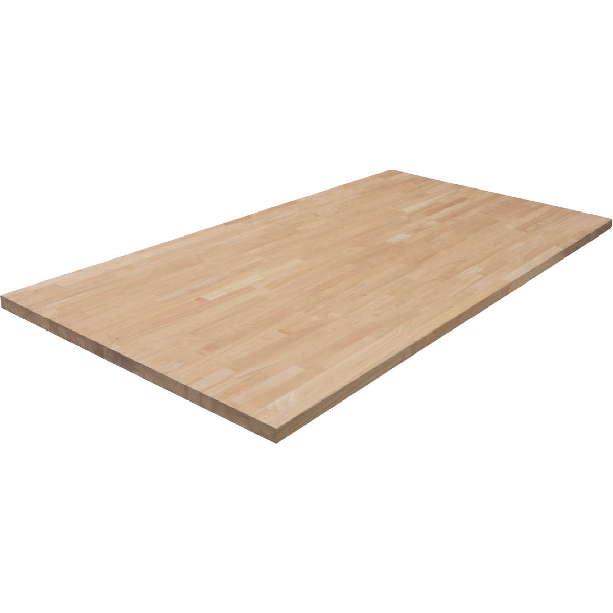 VT Industries CenterPointe 74 In. L x 39 In. D x 1.5 In. T Unfinished Hevea Wood Butcher Block Island Countertop with Square Edge Image 1
